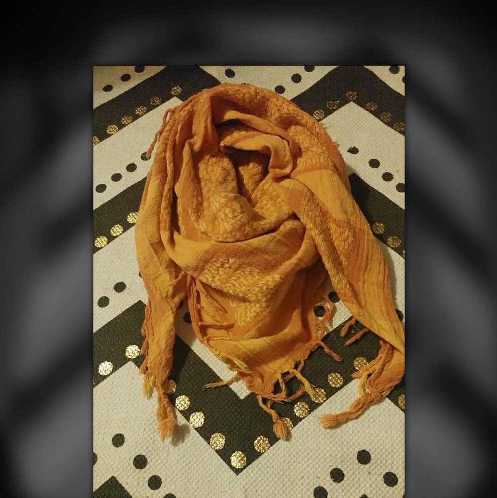 Orange gypsy scarf